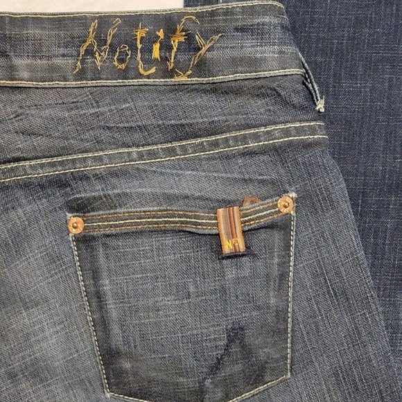 Notify Womens Blue Dark Wash Boot Cut Jeans 28 x 42 - Picture 7 of 11